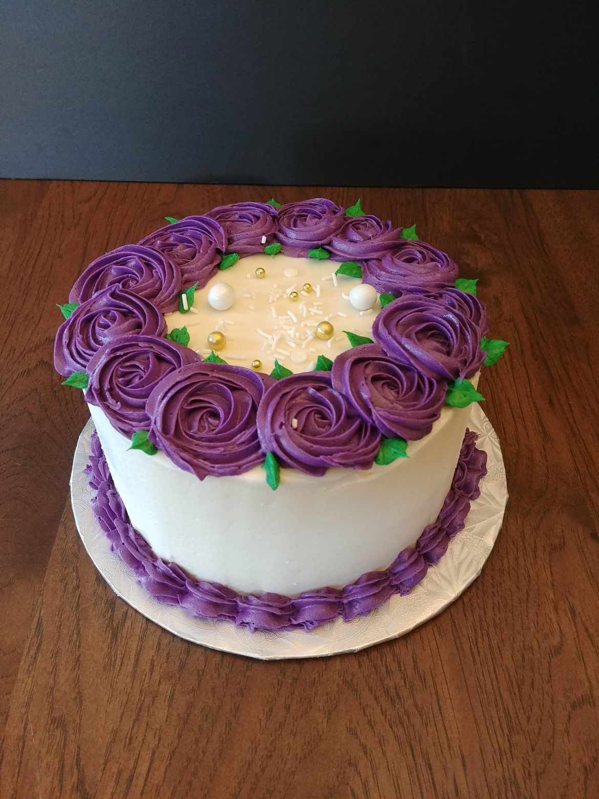 Gâteau Couronne mauve