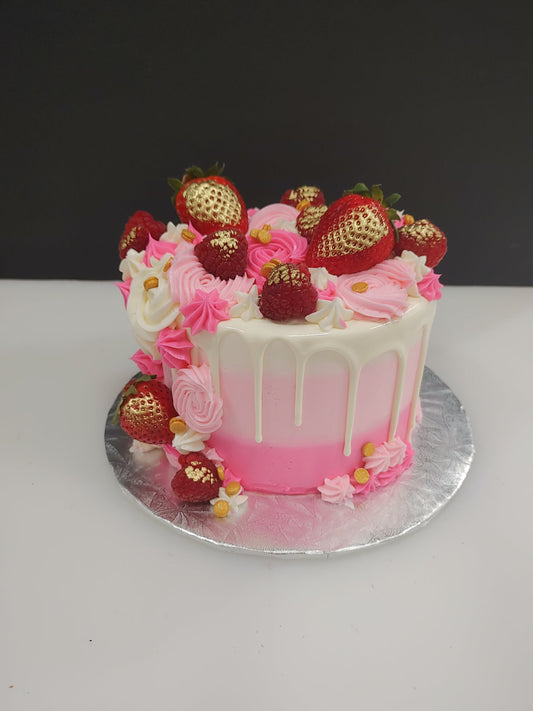 Gâteau Rose et fraise