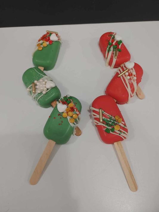 Cakesicles de Noël