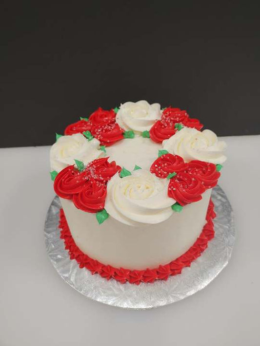 Gâteau couronne de roses