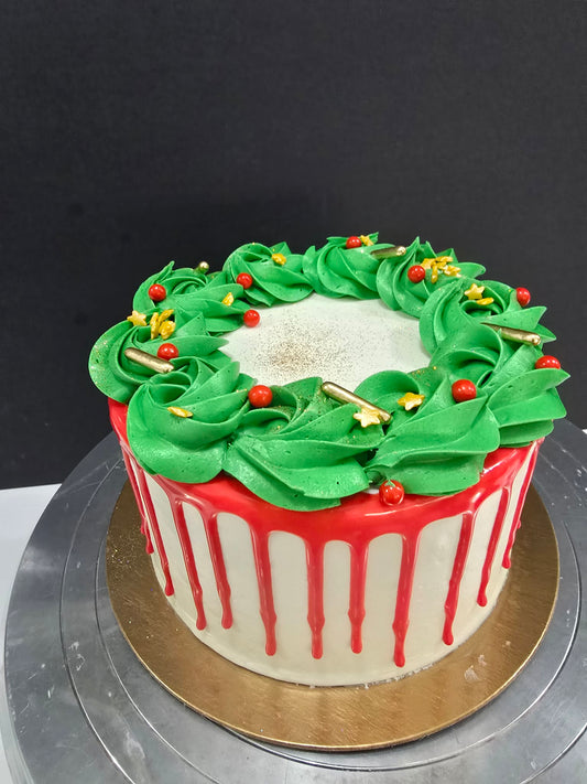 Gâteau couronne de noël