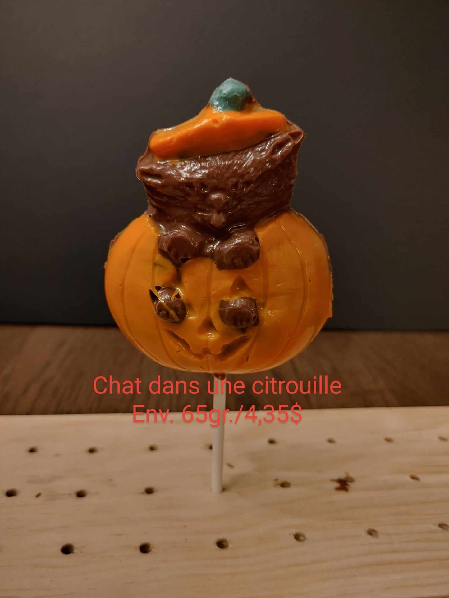 Suçon en chocolat d'Halloween